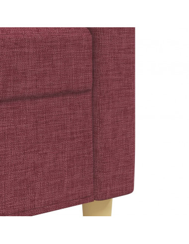 Set di Divani 2 pz Rosso Vino in Tessuto