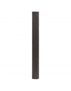 Tappeto Rettangolare Marrone Scuro 100x400 cm in Bambù 2