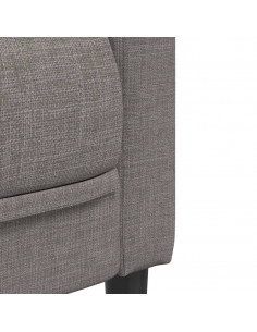 Set di Divani 2 pz Tortora in Tessuto 2