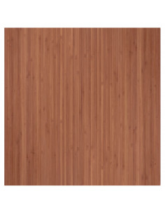 Tappeto Rettangolare Marrone 100x100 cm in Bambù