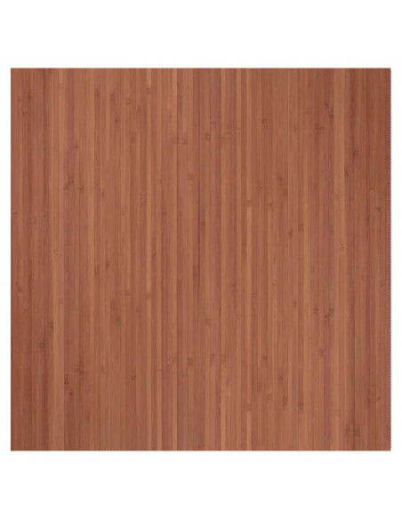 Tappeto Rettangolare Marrone 100x100 cm in Bambù