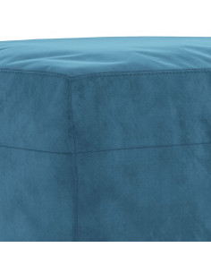 Set di Divani 3 pz con Cuscini Blu in Velluto