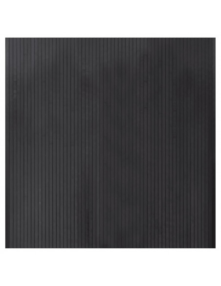 Tappeto Rettangolare Grigio 100x100 cm in Bambù