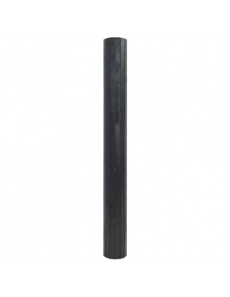 Tappeto Rettangolare Grigio 100x100 cm in Bambù