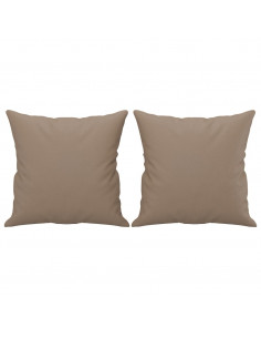 Set di Divani 3 pz con Cuscini Cappuccino in Similpelle 2