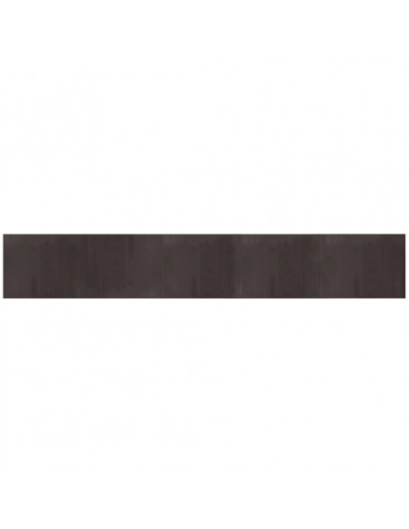 Tappeto Rettangolare Marrone Scuro 80x500 cm in Bambù