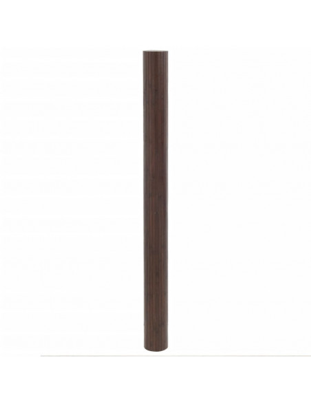Tappeto Rettangolare Marrone Scuro 80x500 cm in Bambù