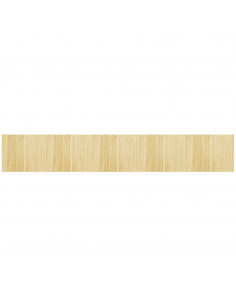Tappeto Rettangolare Natura Chiaro 80x500 cm in Bambù