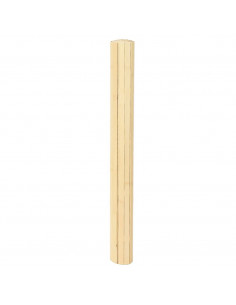 Tappeto Rettangolare Natura Chiaro 80x500 cm in Bambù 2