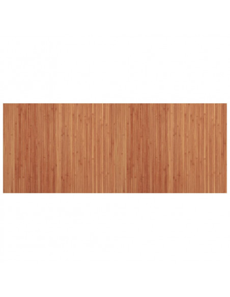 Tappeto Rettangolare Marrone 80x200 cm in Bambù