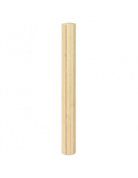 Tappeto Rettangolare Naturale Chiaro 100x300 cm in Bambù