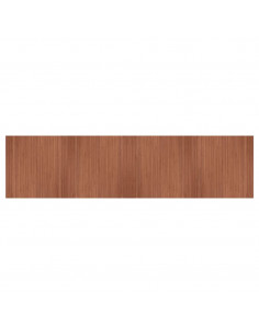 Tappeto Rettangolare Marrone 100x400 cm in Bambù