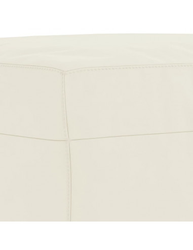 Set di Divani 3 pz con Cuscini Crema in Velluto