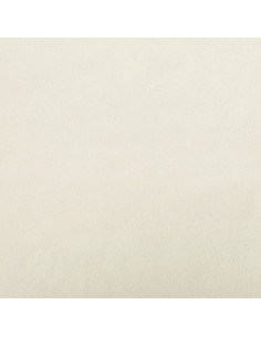 Set di Divani 3 pz con Cuscini Crema in Velluto 2