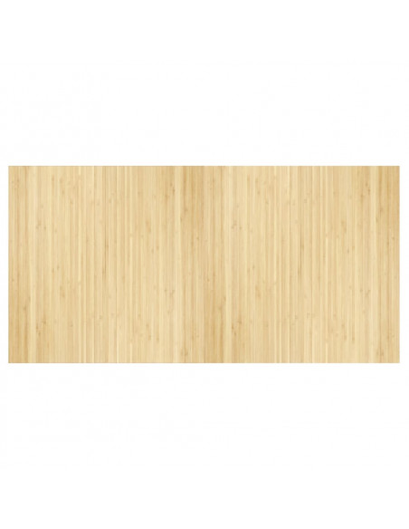 Tappeto Rettangolare Naturale Chiaro 100x200 cm in Bambù