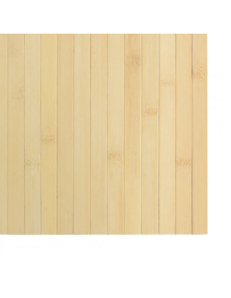 Tappeto Rettangolare Naturale Chiaro 100x200 cm in Bambù