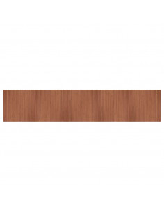 Tappeto Rettangolare Marrone 100x500 cm in Bambù