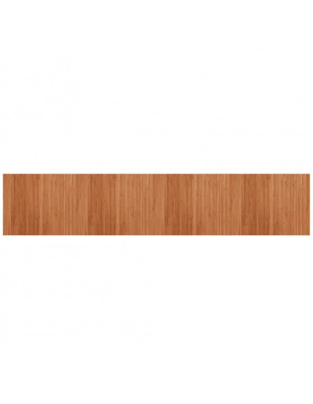 Tappeto Rettangolare Marrone 80x400 cm in Bambù