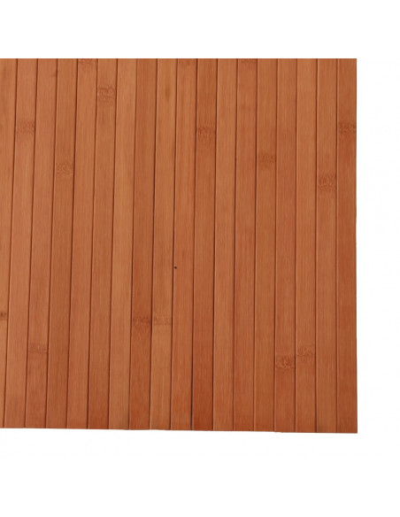 Tappeto Rettangolare Marrone 80x400 cm in Bambù