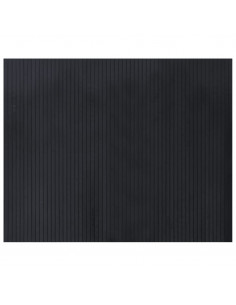 Tappeto Rettangolare Nero 80x100 cm in Bambù