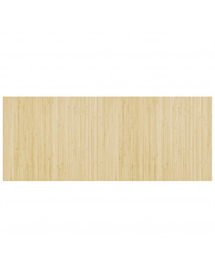 Tappeto Rettangolare Natura Chiaro 80x200 cm in Bambù