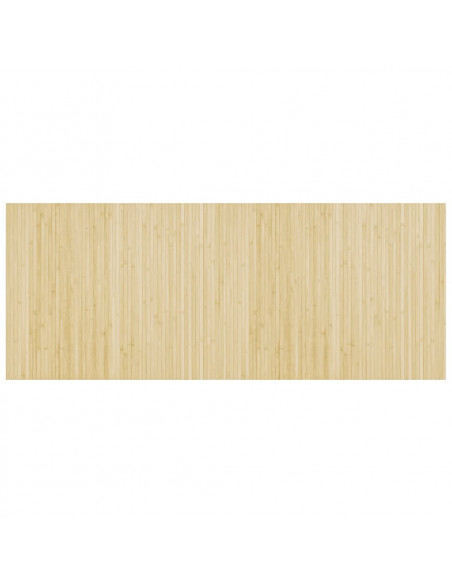 Tappeto Rettangolare Natura Chiaro 80x200 cm in Bambù