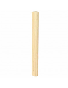 Tappeto Rettangolare Natura Chiaro 80x200 cm in Bambù 2