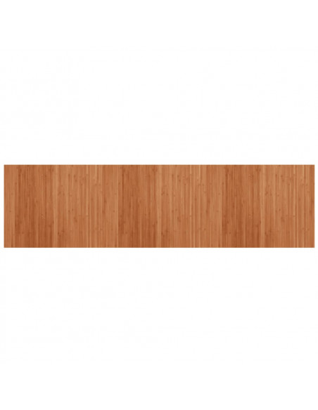 Tappeto Rettangolare Marrone 80x300 cm in Bambù