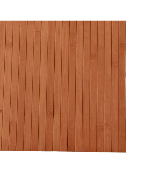 Tappeto Rettangolare Marrone 80x300 cm in Bambù
