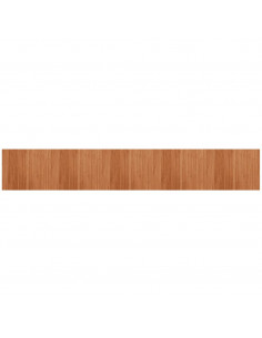 Tappeto Rettangolare Marrone 80x500 cm in Bambù