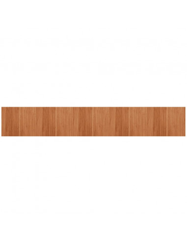 Tappeto Rettangolare Marrone 80x500 cm in Bambù