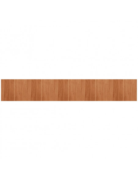 Tappeto Rettangolare Marrone 80x500 cm in Bambù