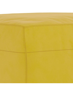 Set di Divani 3 pz con Cuscini giallo in Velluto