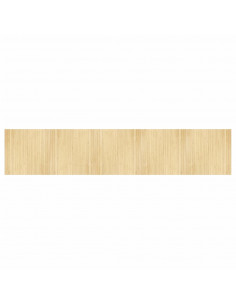 Tappeto Rettangolare Natura Chiaro 100x500 cm in Bambù