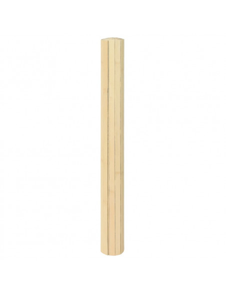 Tappeto Rettangolare Natura Chiaro 100x400 cm in Bambù