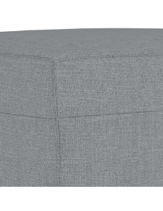 Set di Divani 3 pz con Cuscini Grigio Chiaro in Tessuto 2