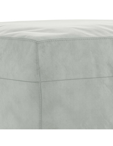 Set di Divani 3 pz con Cuscini Grigio Chiaro in Velluto