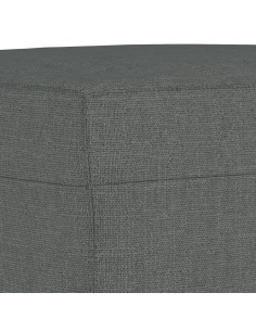 Set di Divani 3 pz con Cuscini Grigio Scuro in Tessuto 2