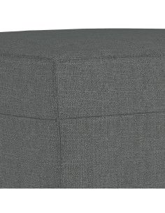 Set di Divani 3 pz con Cuscini Grigio Scuro in Tessuto 2