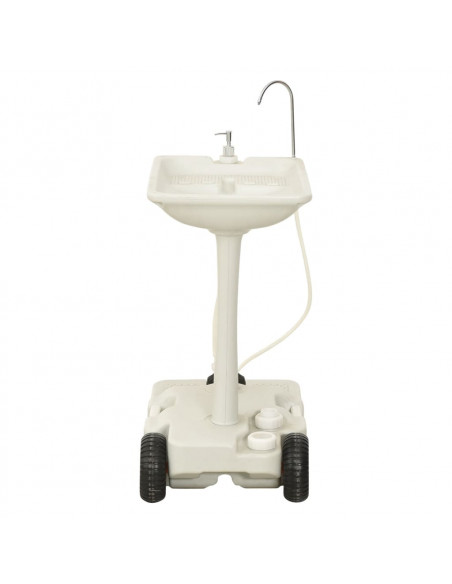 Set Toilette Portatile Campeggio Supporto Lavamani Tanica Acqua