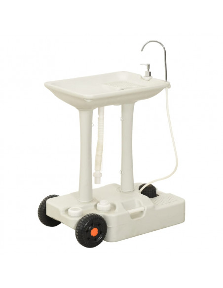 Set Supporto Lavamani da Campeggio Portatile e Tanica d'Acqua
