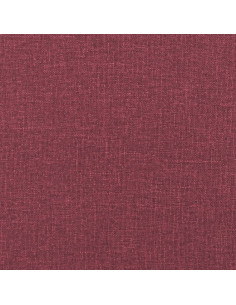 Set di Divani 3 pz con Cuscini Rosso Vino in Tessuto 2