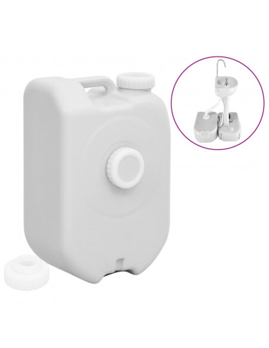 Serbatoio Acqua Portatile con Adattatore 24 L Grigio