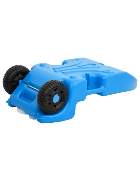 Serbatoio di Acqua con Ruote per Campeggio 25 L Blu
