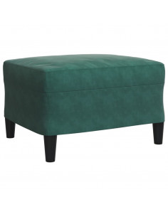 Set di Divani 3 pz con Cuscini Verde scuro in Velluto 2