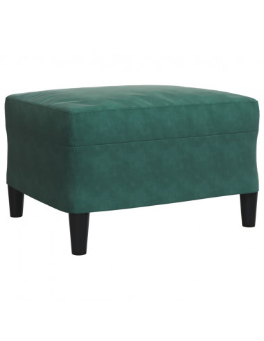 Set di Divani 3 pz con Cuscini Verde scuro in Velluto