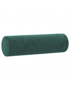 Set di Divani 3 pz con Cuscini Verde Scuro in Velluto 2