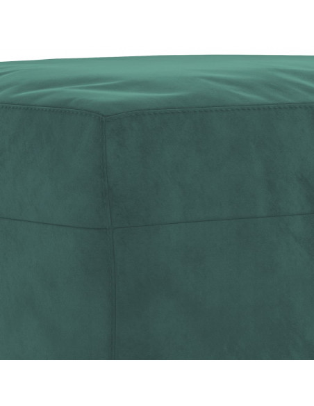 Set di Divani 3 pz con Cuscini Verde scuro in Velluto