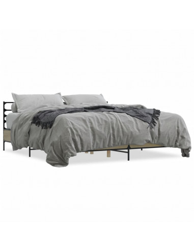 Giroletto Rovere Sonoma 180x200 cm in Legno Multistrato Metallo