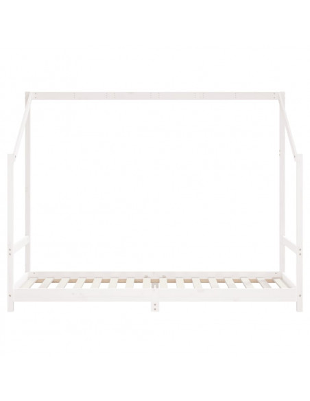 Giroletto per Bambini Bianco 80x200cm in Legno Massello di Pino